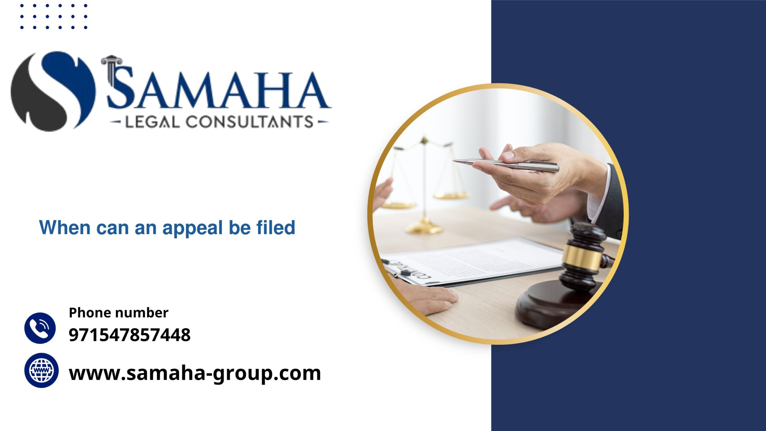 When can an appeal be filed