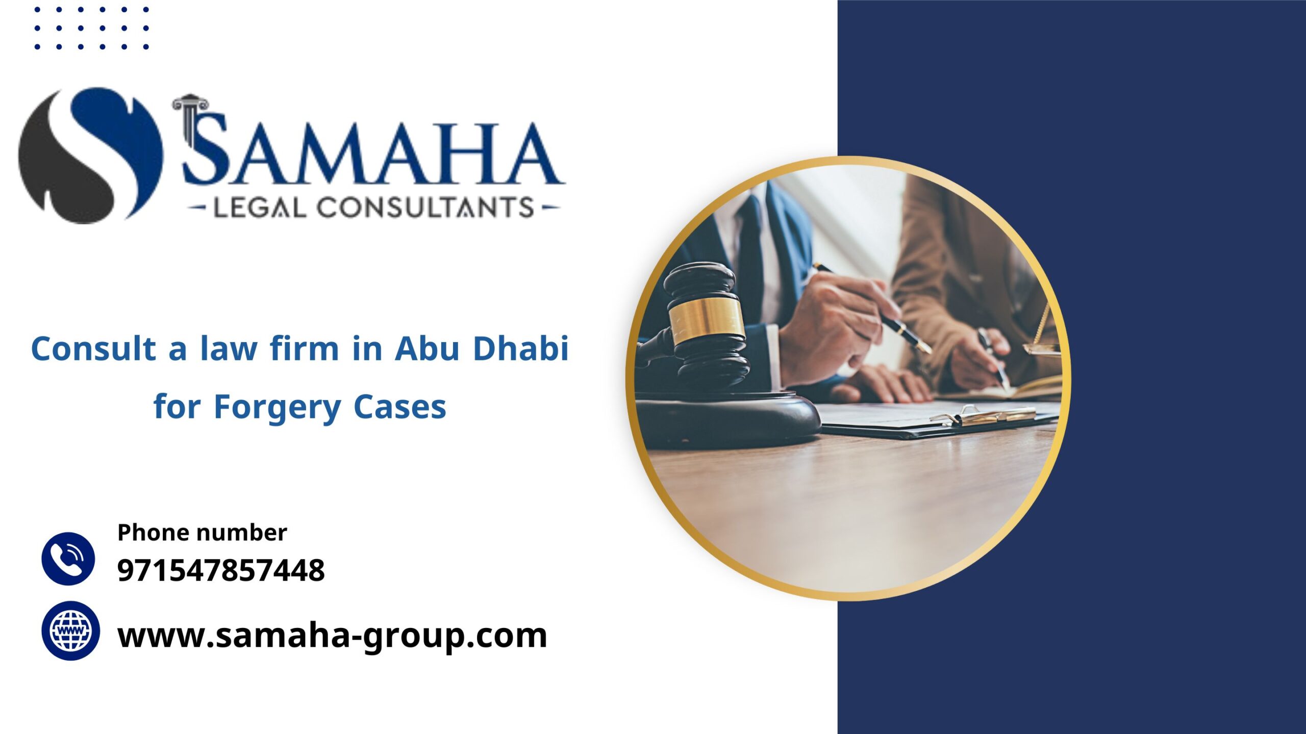 Consult a law firm in Abu Dhabi for Forgery Cases
